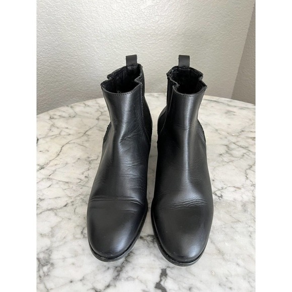 Miista Ashlynn Leather Ankle Boots Size 37 US 7 Black - Picture 3 of 10